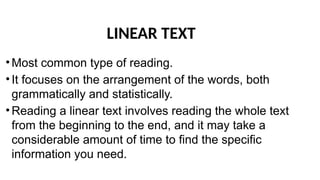 Understanding Linear and Non-Linear Texts: Types, Examples, and ...
