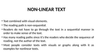Understanding Linear and Non-Linear Texts: Types, Examples, and ...