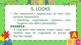 Character Appearance Example ENGLISH 8 QUARTER 1 WEEK 1 CHARACTER AND CHARACTERIZATION | PPTX