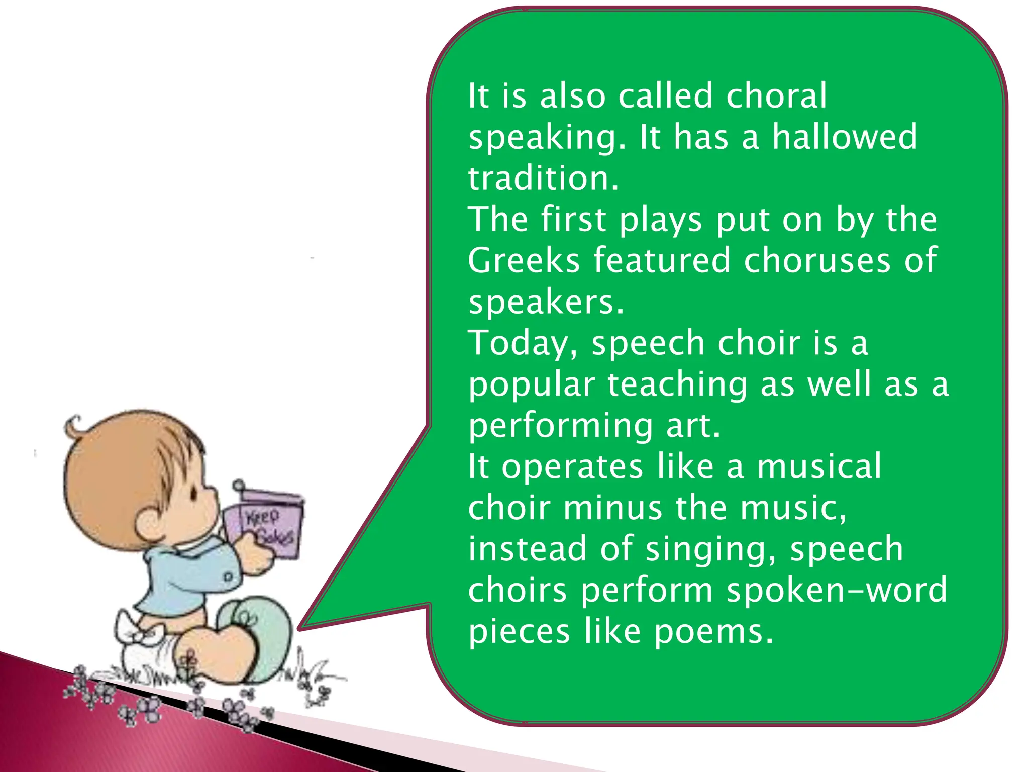 English 9 Speech Choir definition, elements and tips.pptx