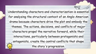 Analyzing Characterization and Structural Context in Anglo-American ...