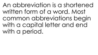 Example Shortened Form English Abbreviation.pptxnnnnnnnnnnnnnnnnnnn | PPTX