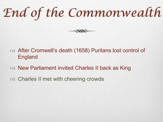 The Execution of a KingCharles I was put on trial Found guiltySentenced to death as a “tyrant, traitor, murderer, and public enemy”