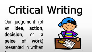 English for Academic Purposes: From Critical Thinking to Critical ...