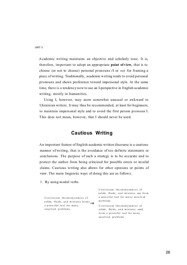 English academic writing