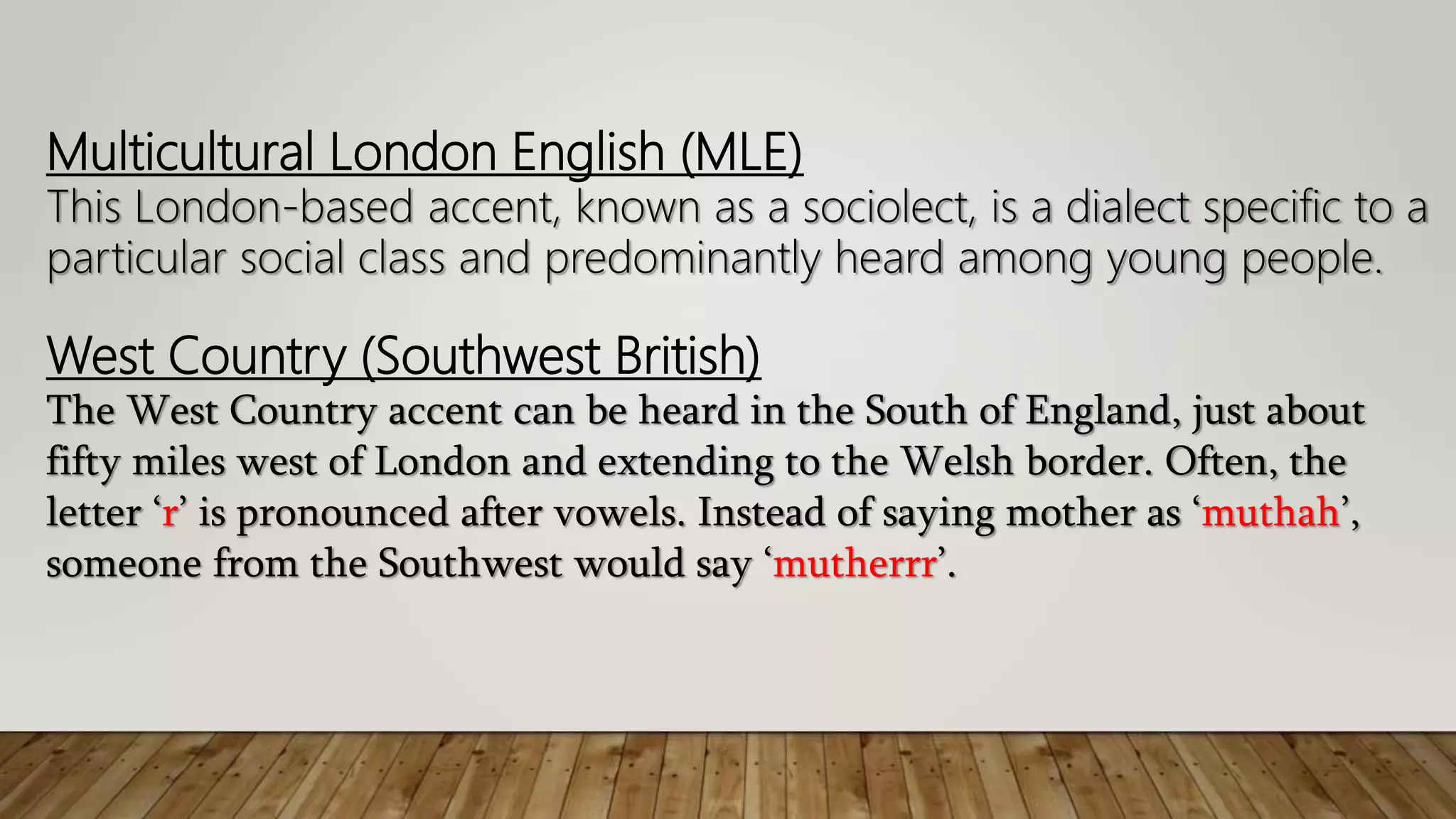 English accents1 | PPTX