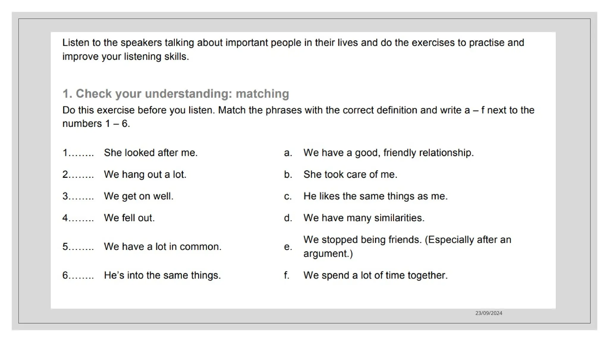 English adult class for meeting one by EA | PPTX