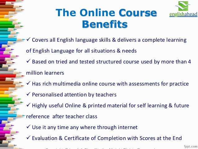 Where can you find online English courses?