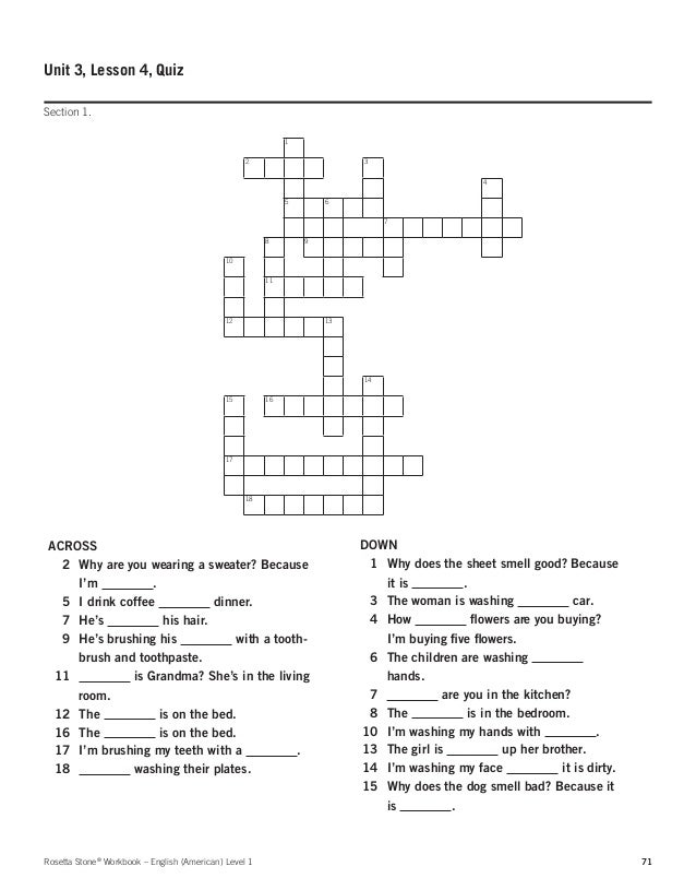 English American Level 1 Student Workbook