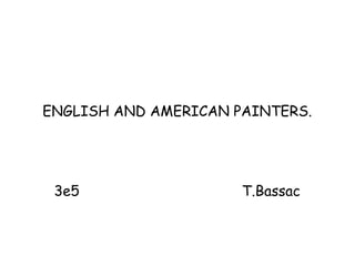 ENGLISH AND AMERICAN PAINTERS.
3e5 T.Bassac
 