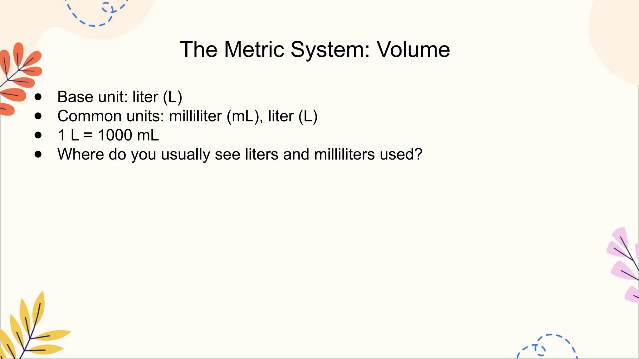 English and Metric Systems Measurement, Problem Solving, and ...