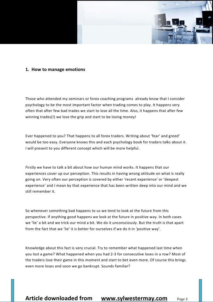 Forex psychology