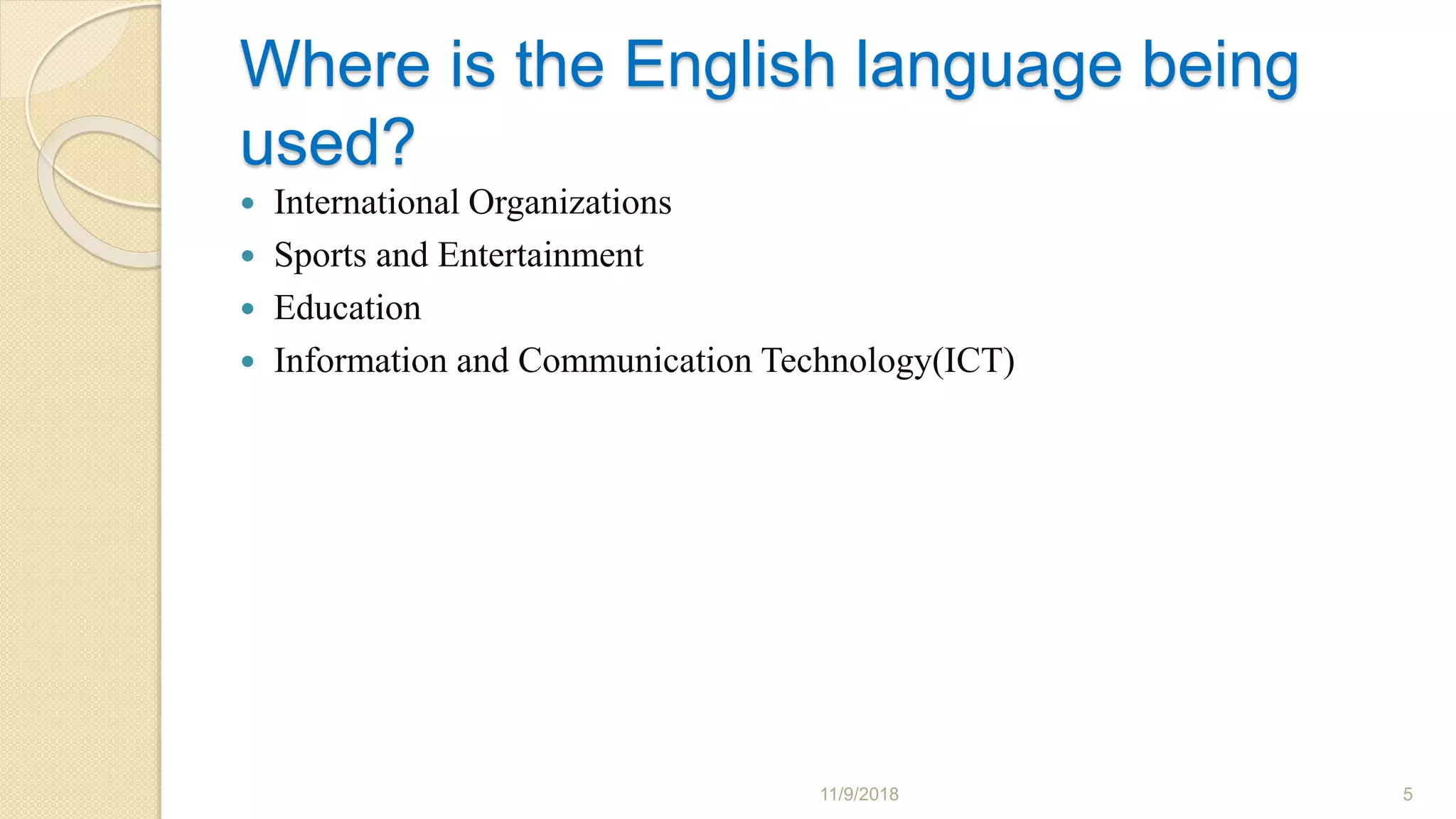 English As A Lingua Franca A presentation on English as a lingua franca | PPTX