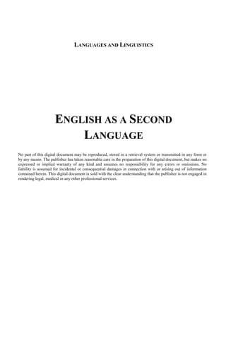 English as a second language | PDF