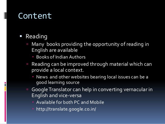 Short essay on importance of english language in india