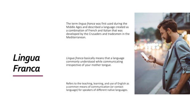 English as lingua franca | PPTX