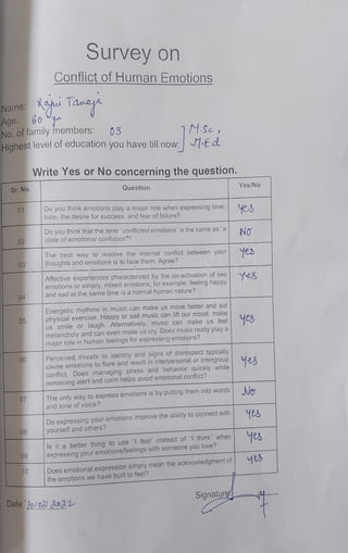 English ASL Project Work - The Enemy - The Conflict of Human Emotions | PDF