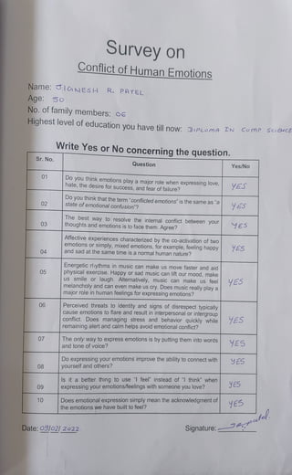 English ASL Project Work - The Enemy - The Conflict of Human Emotions | PDF