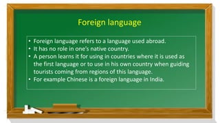 English as second and foreign language | PDF