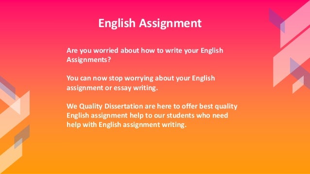 As english coursework help