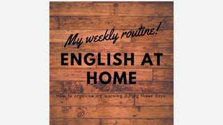 English at home routines