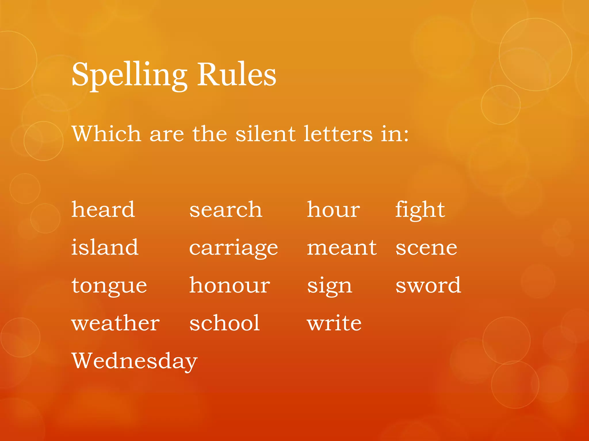 English basics spelling rules | PPTX