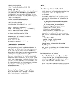 Oxford University Press
Great Clarendon Street, Oxford OX2 6DP

Thanks

Oxford New York
Auckland Bangkok Buenos Aires Cape...