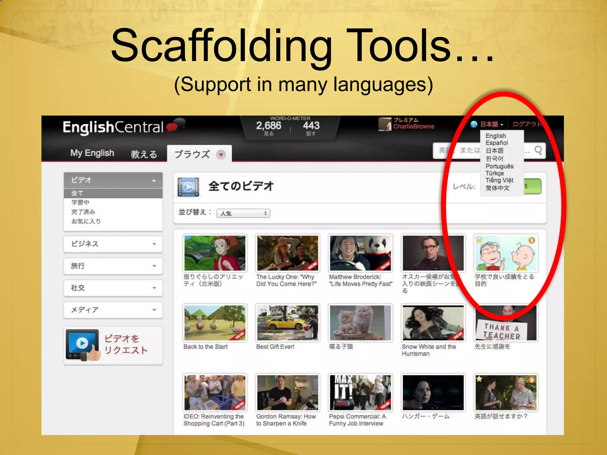 Scaffolding Tools…
  (Support in many languages)
 
