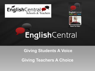   Giving Students A Voice Giving Teachers A Choice 