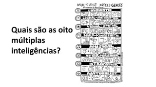 Quais são as oito
múltiplas
inteligências?
 