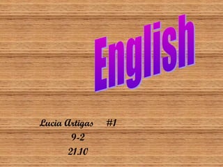 Lucia Artigas   #1
        9-2
       21.10
 