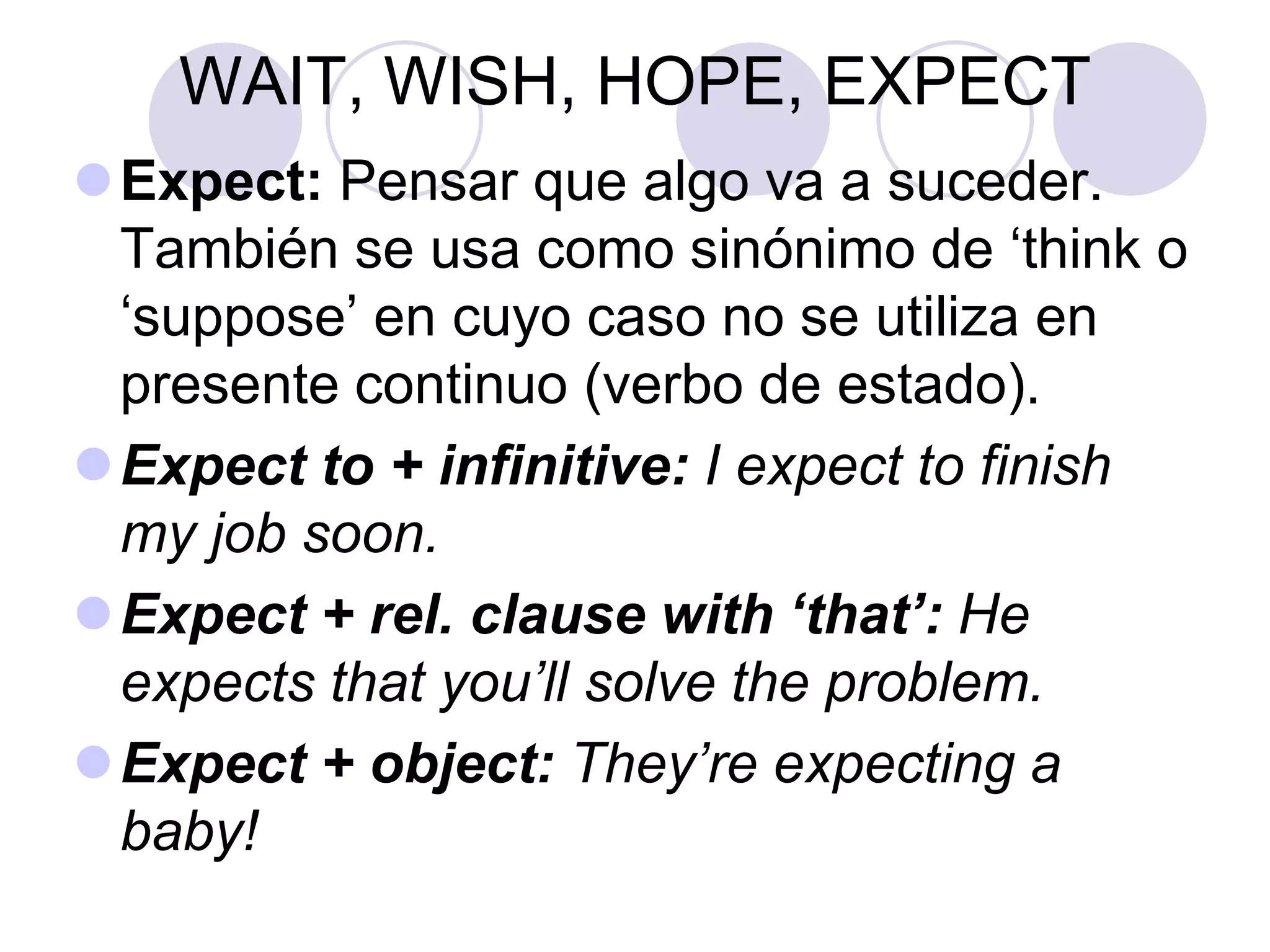 Expect Example Word English class 20 a | PPTX