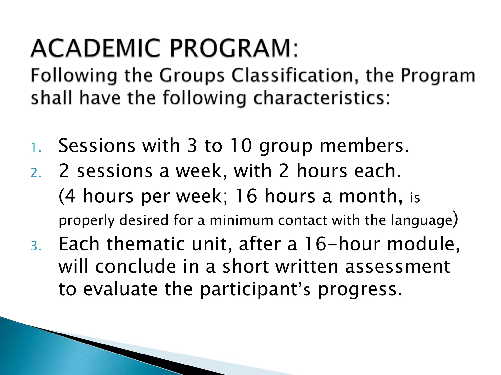 English classes program | PPT