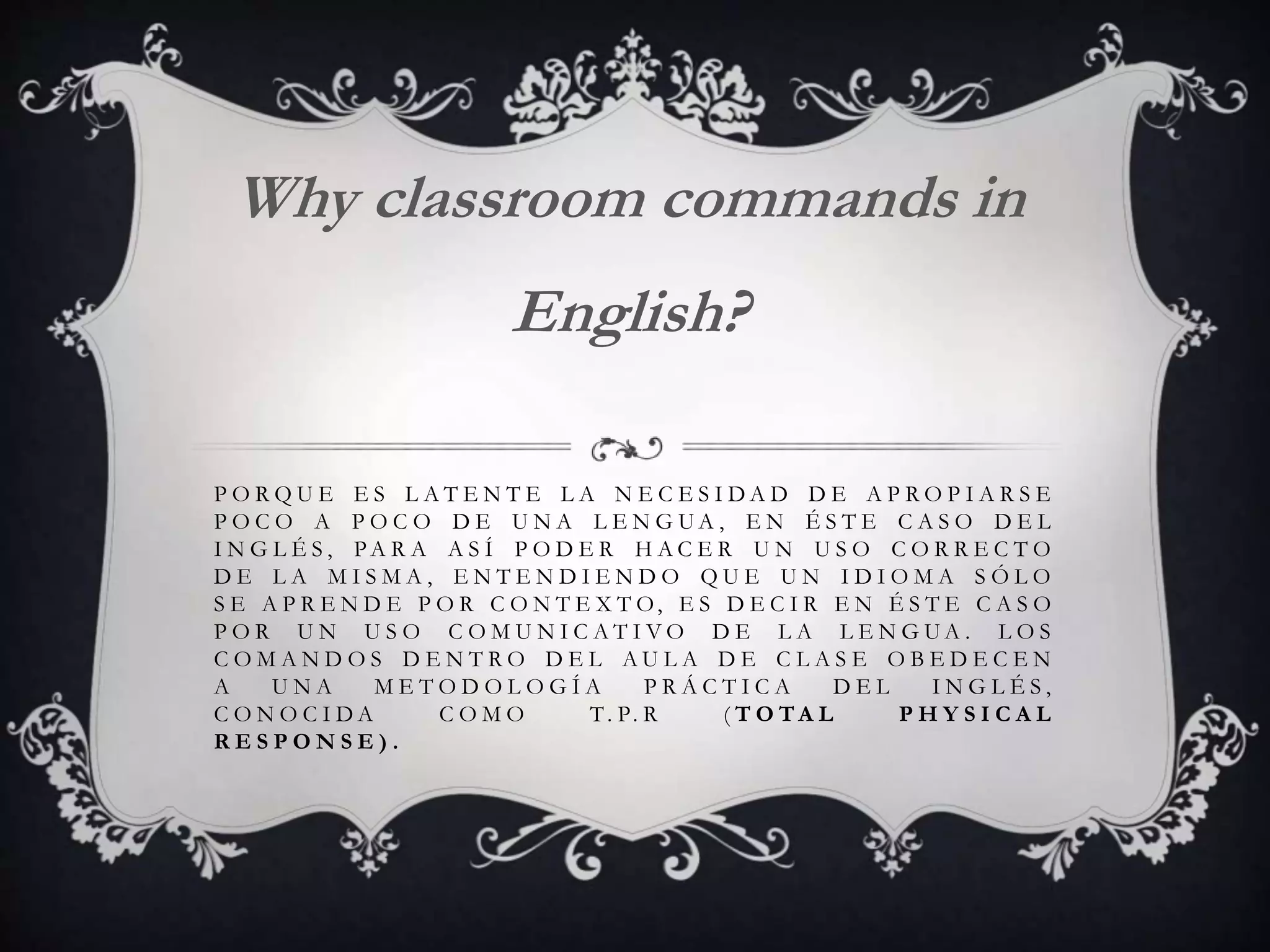 English Classroom Commands Pptx English Classroom Commands Pptx