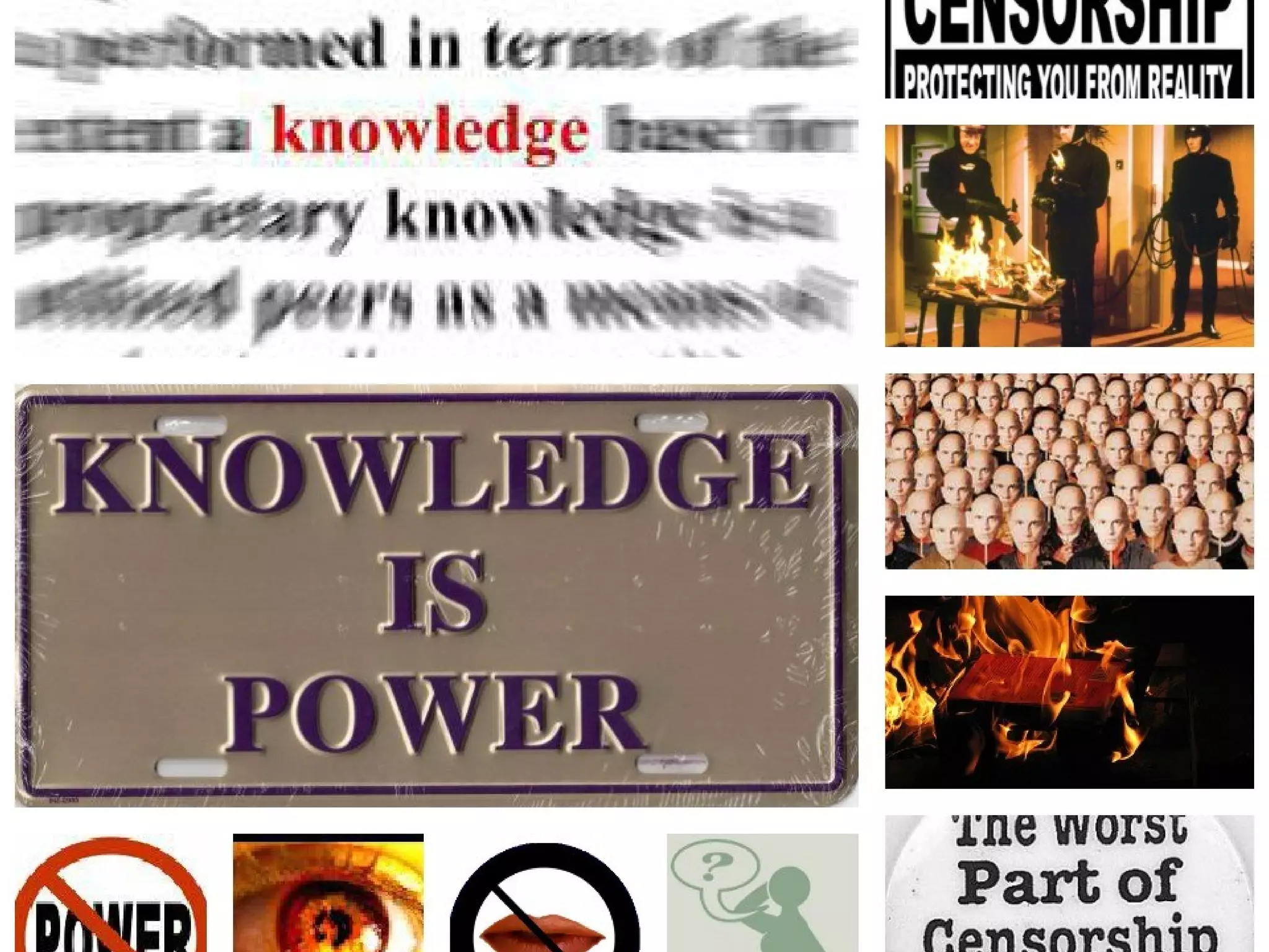 Knowledge/Power Collage | PPT