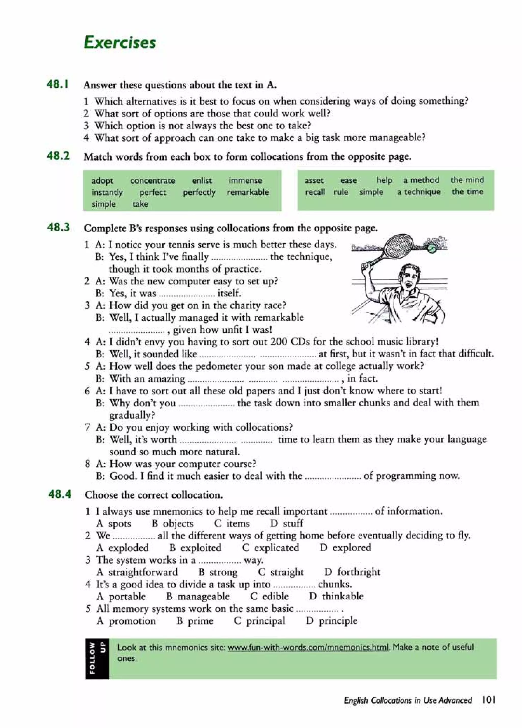 English collocations advanced