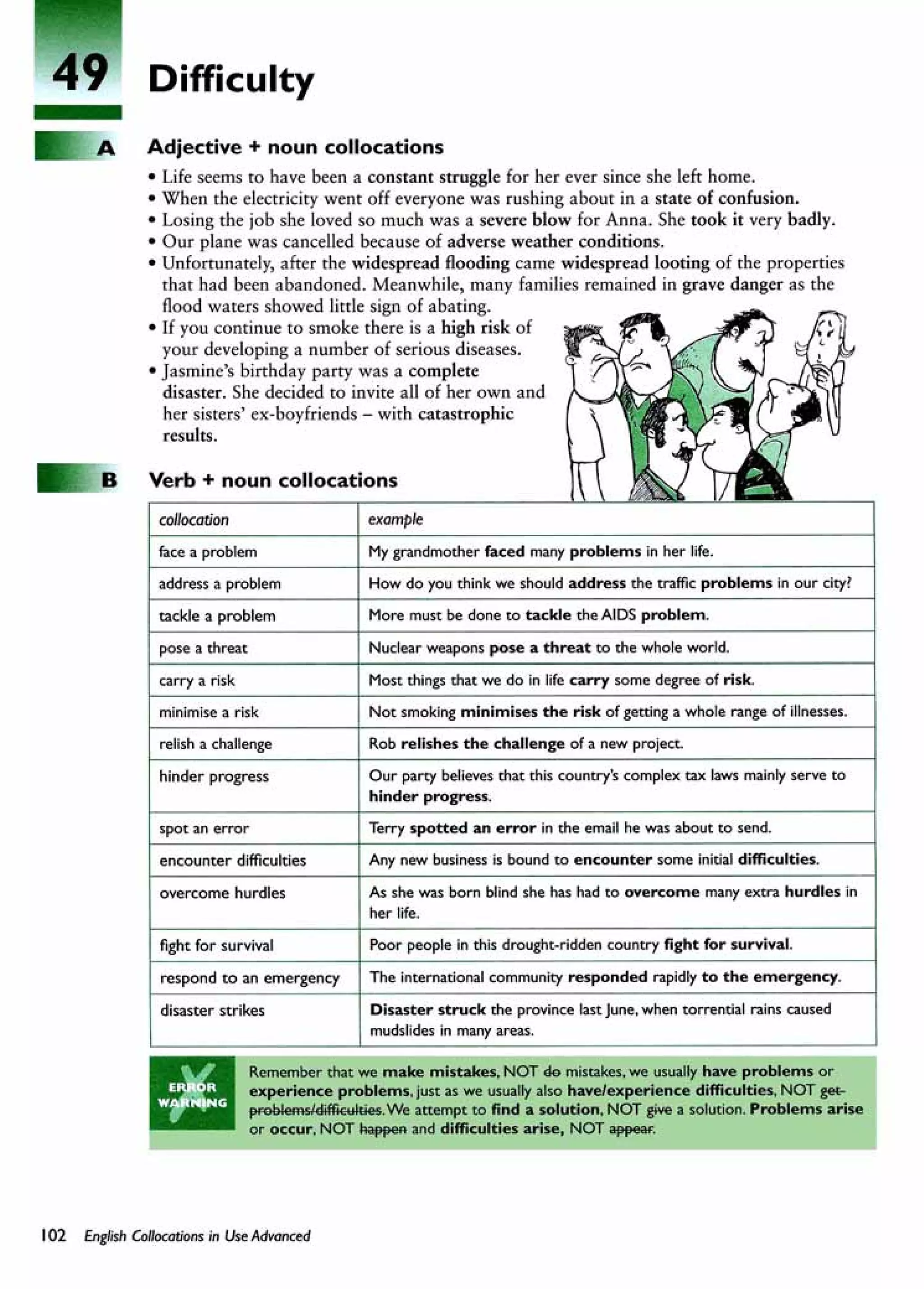 English collocations advanced