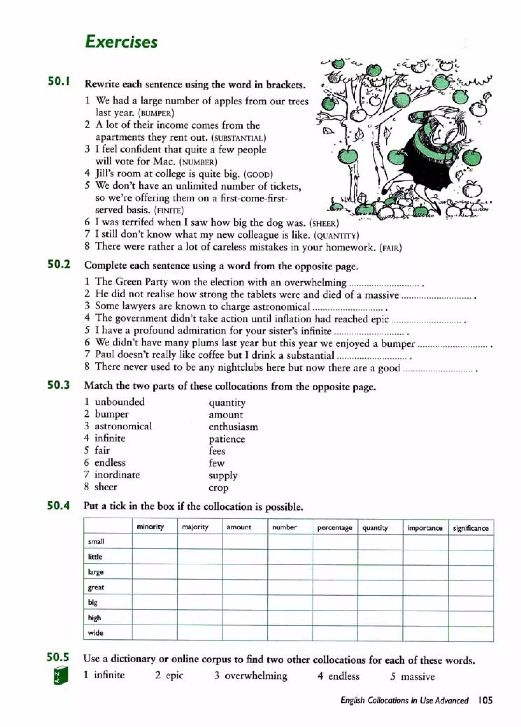English collocations advanced