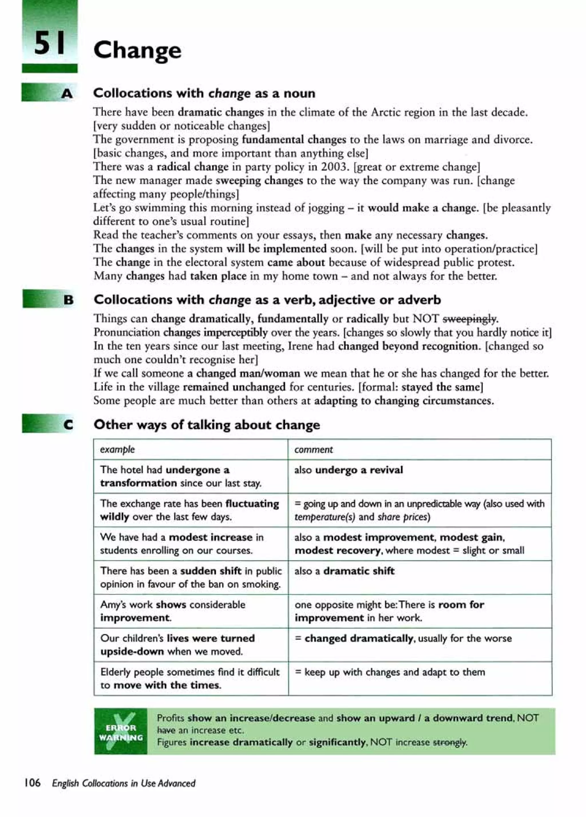 English collocations advanced