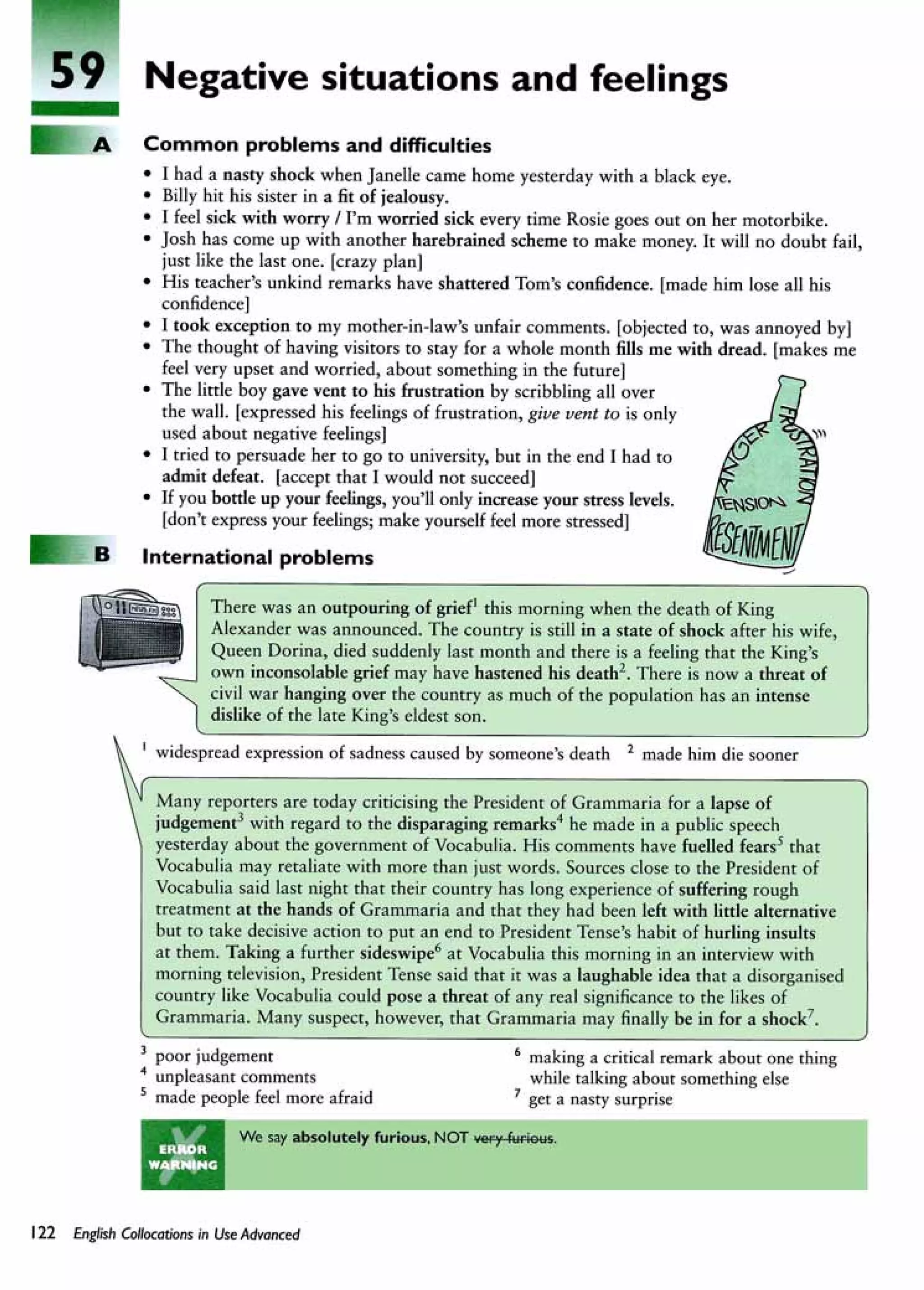 English collocations advanced