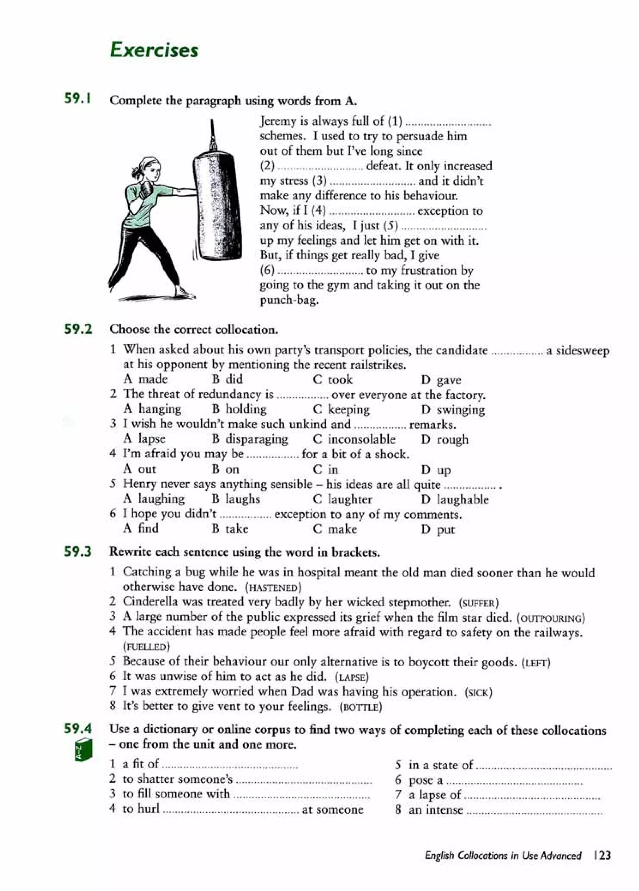 English collocations advanced