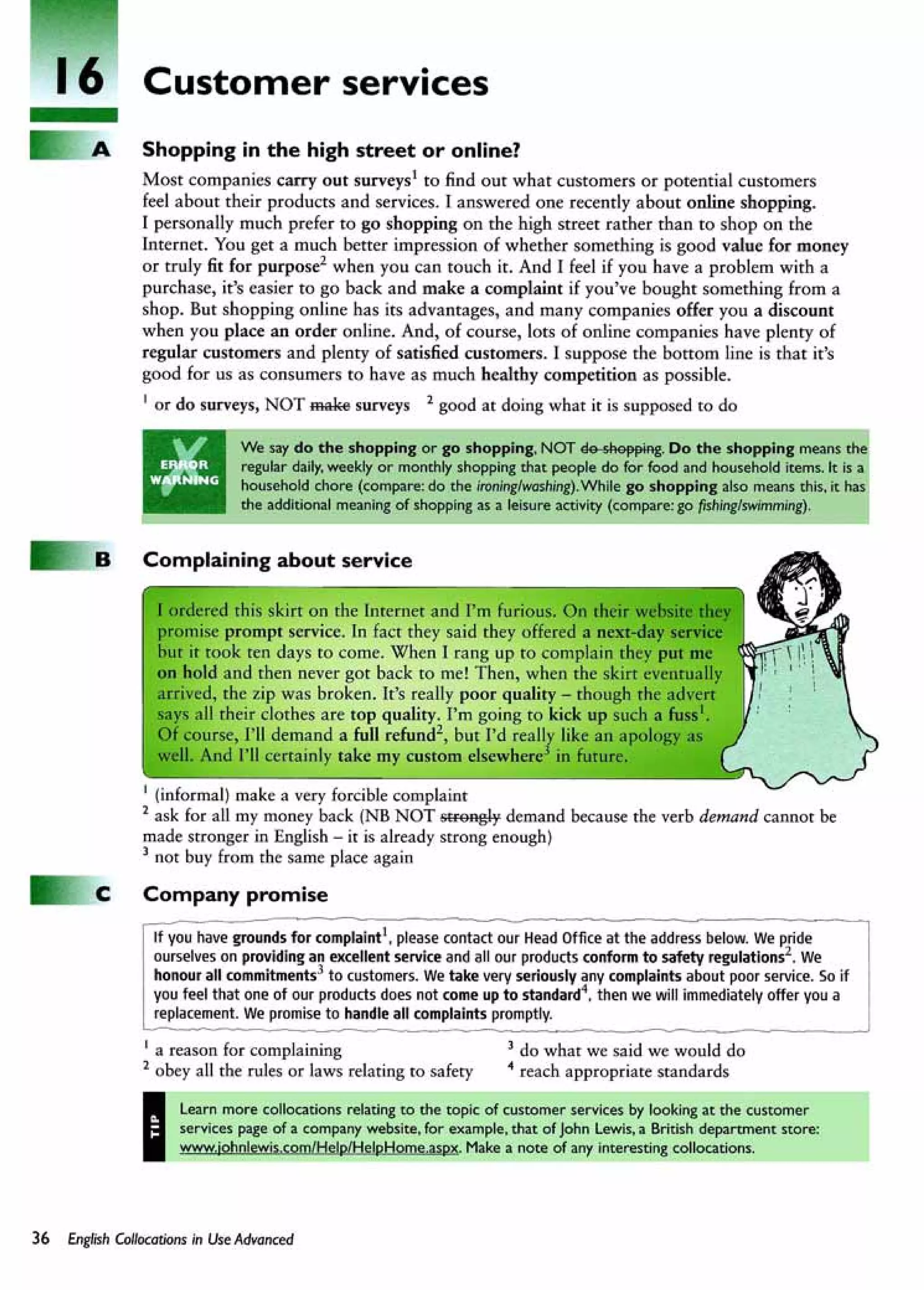 English collocations advanced