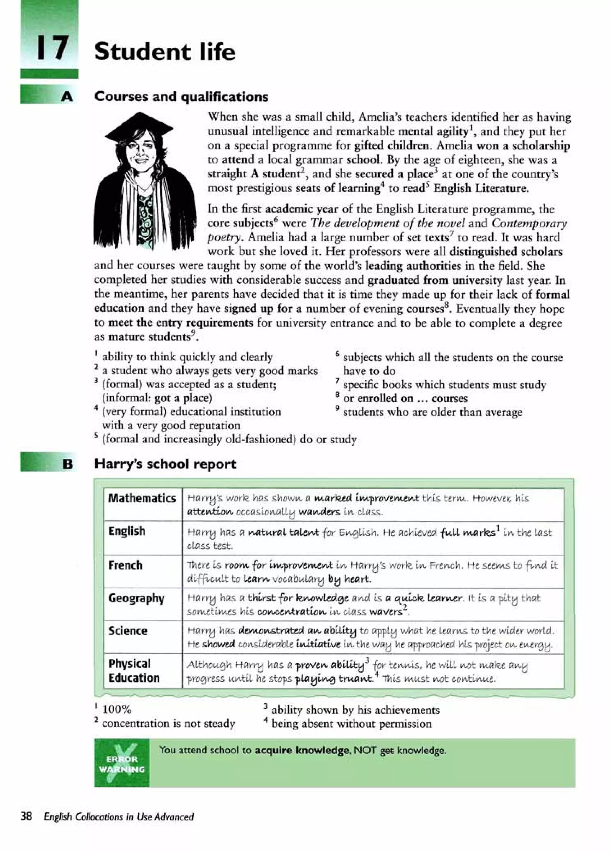 English collocations advanced