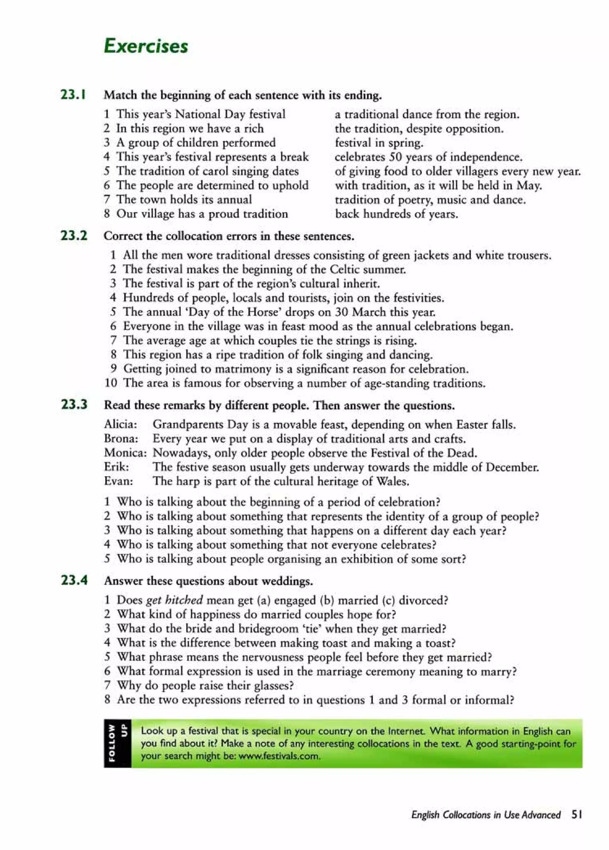 English collocations advanced