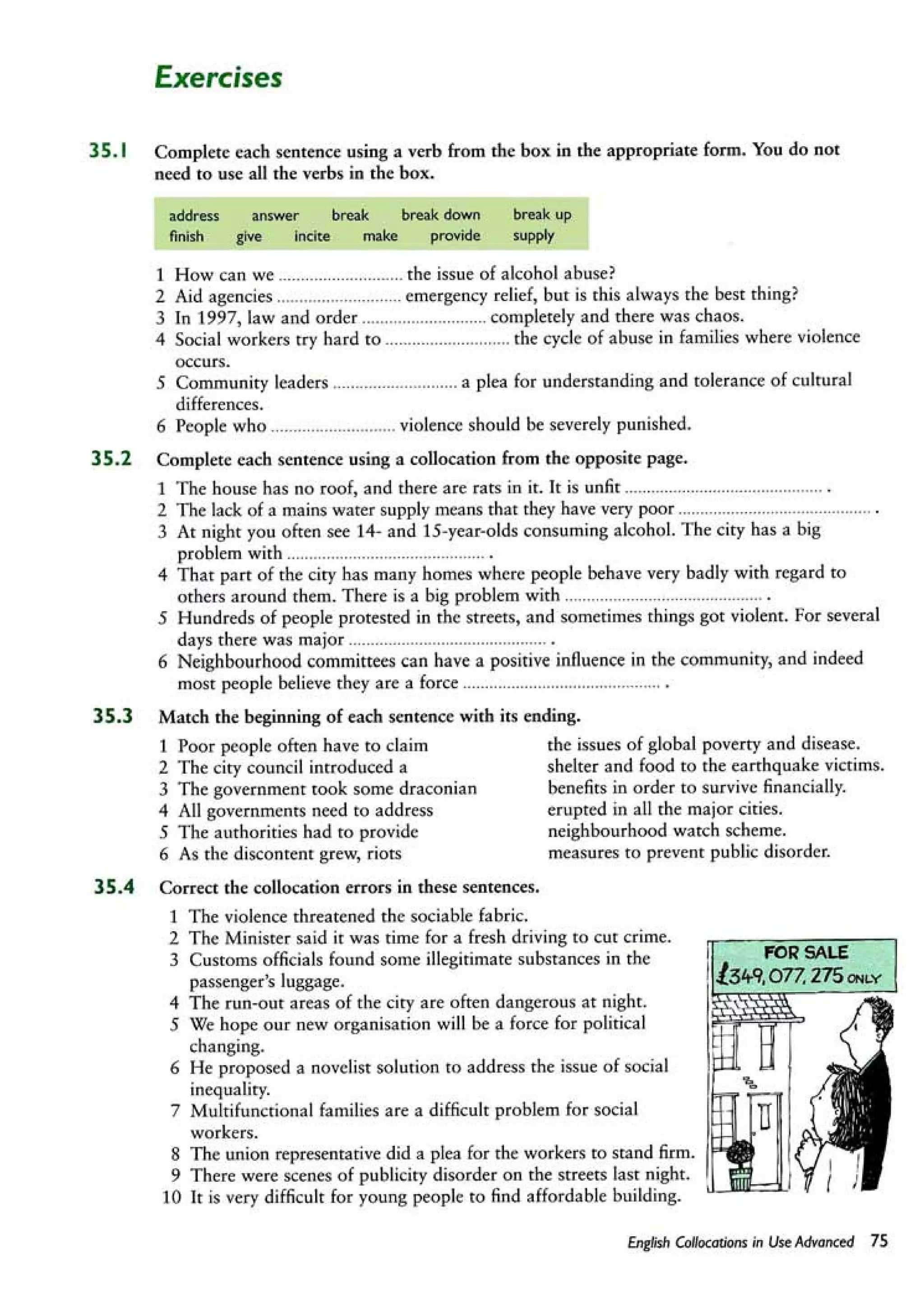 English collocations advanced