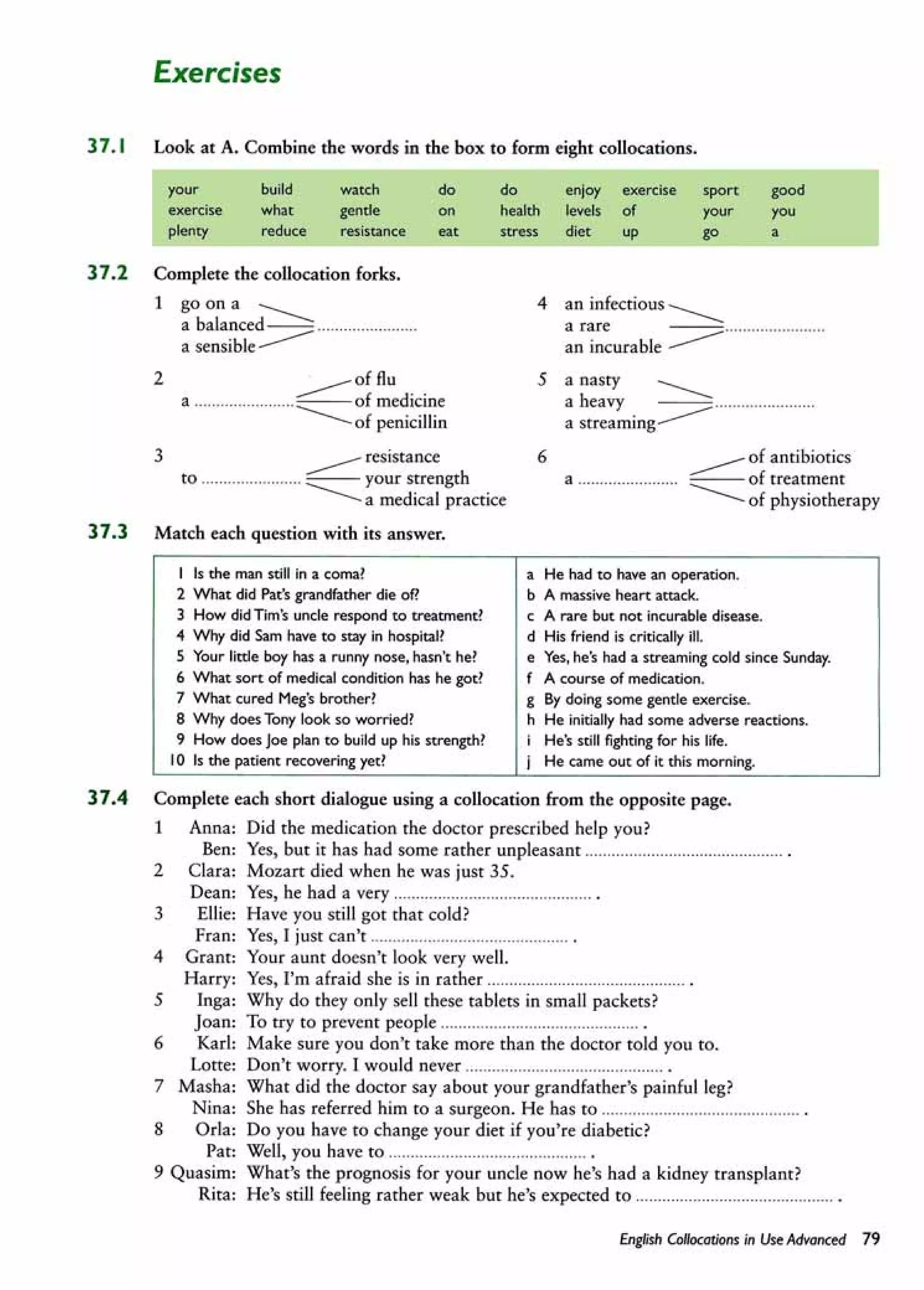 English collocations advanced