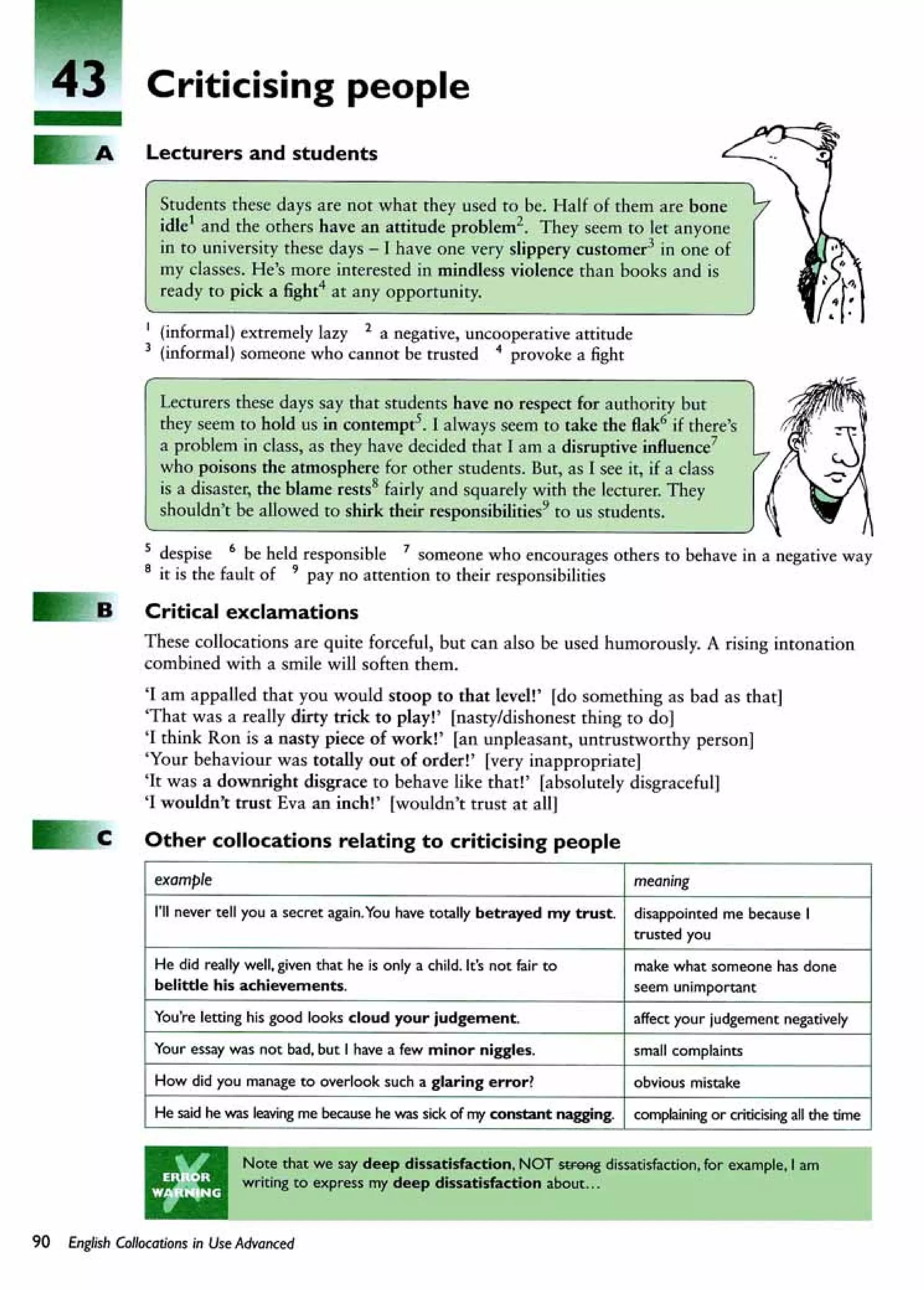 English collocations advanced