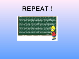 Repeat Language English commands | PPS