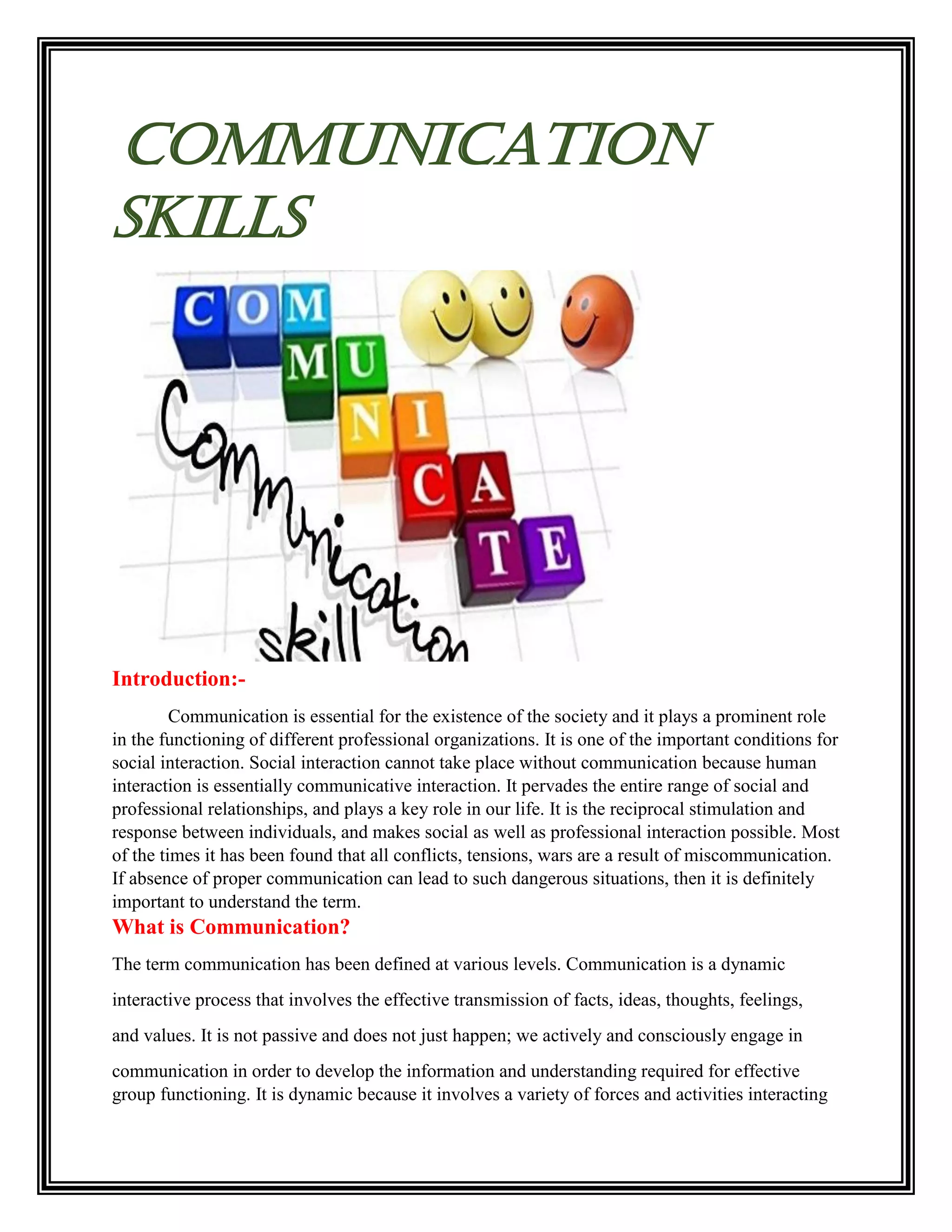 English communication skills | PDF