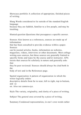  ENGLISH COMPOSITION II     WRITING GUIDE    (REVISED JANUAR.docx